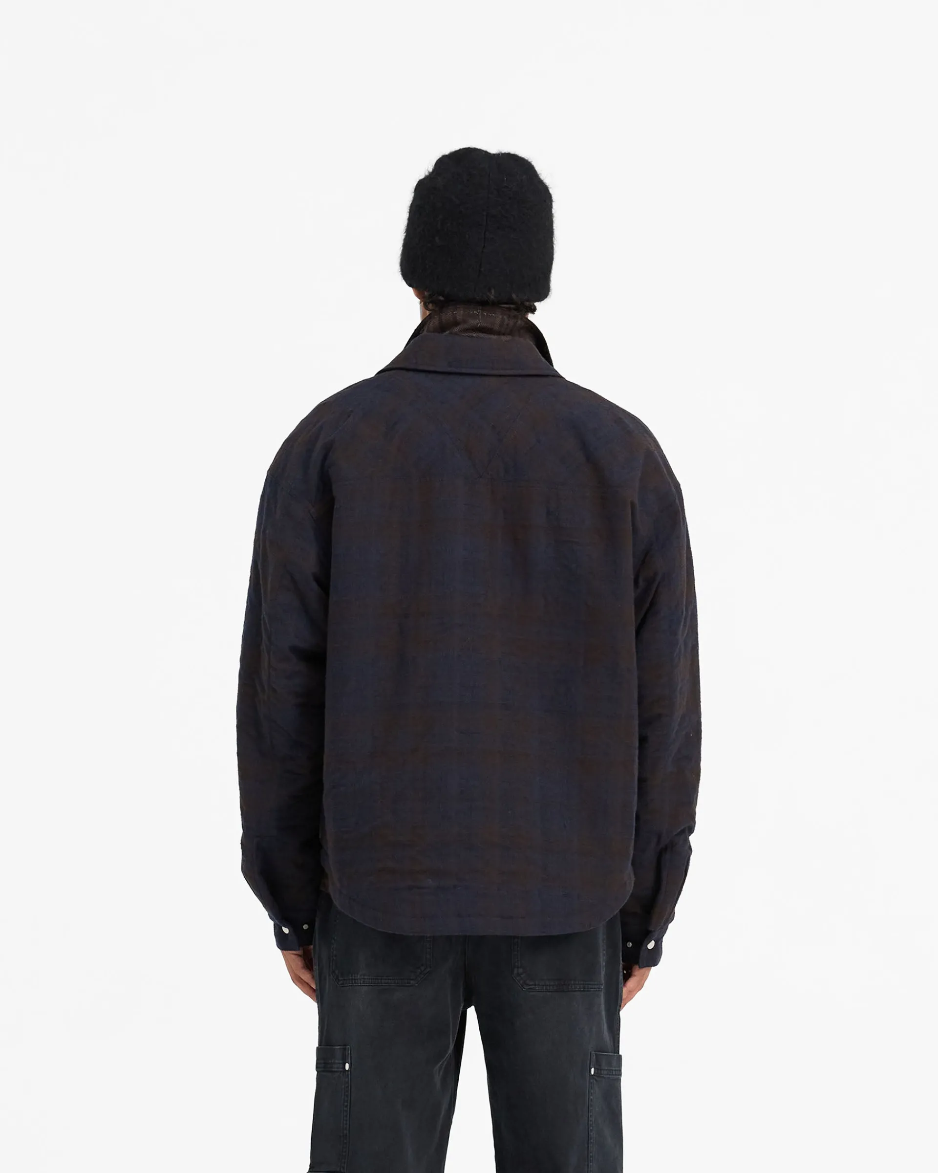 Represent Wadded Zip Overshirt - Midnight Navy> Shirts