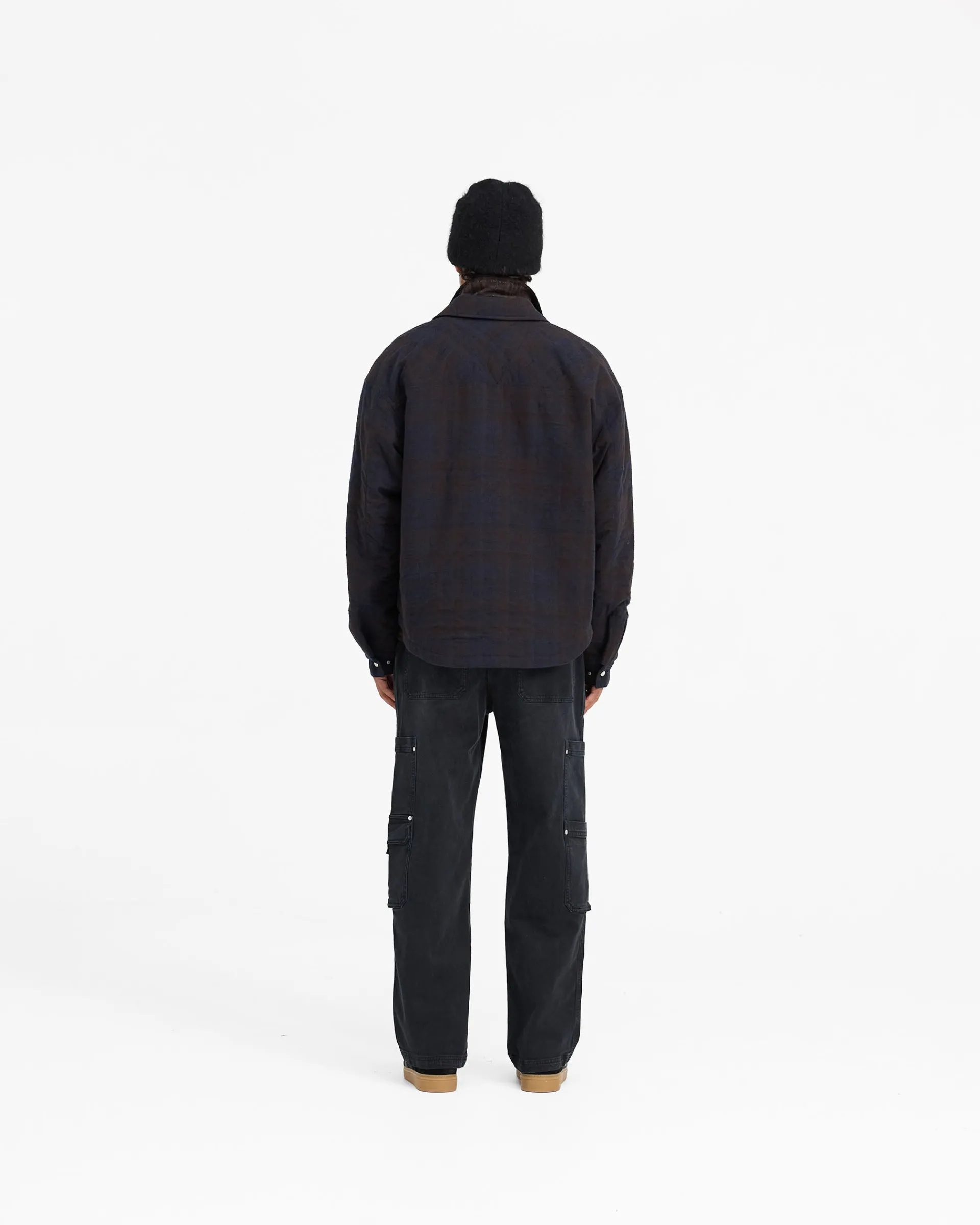 Represent Wadded Zip Overshirt - Midnight Navy> Shirts