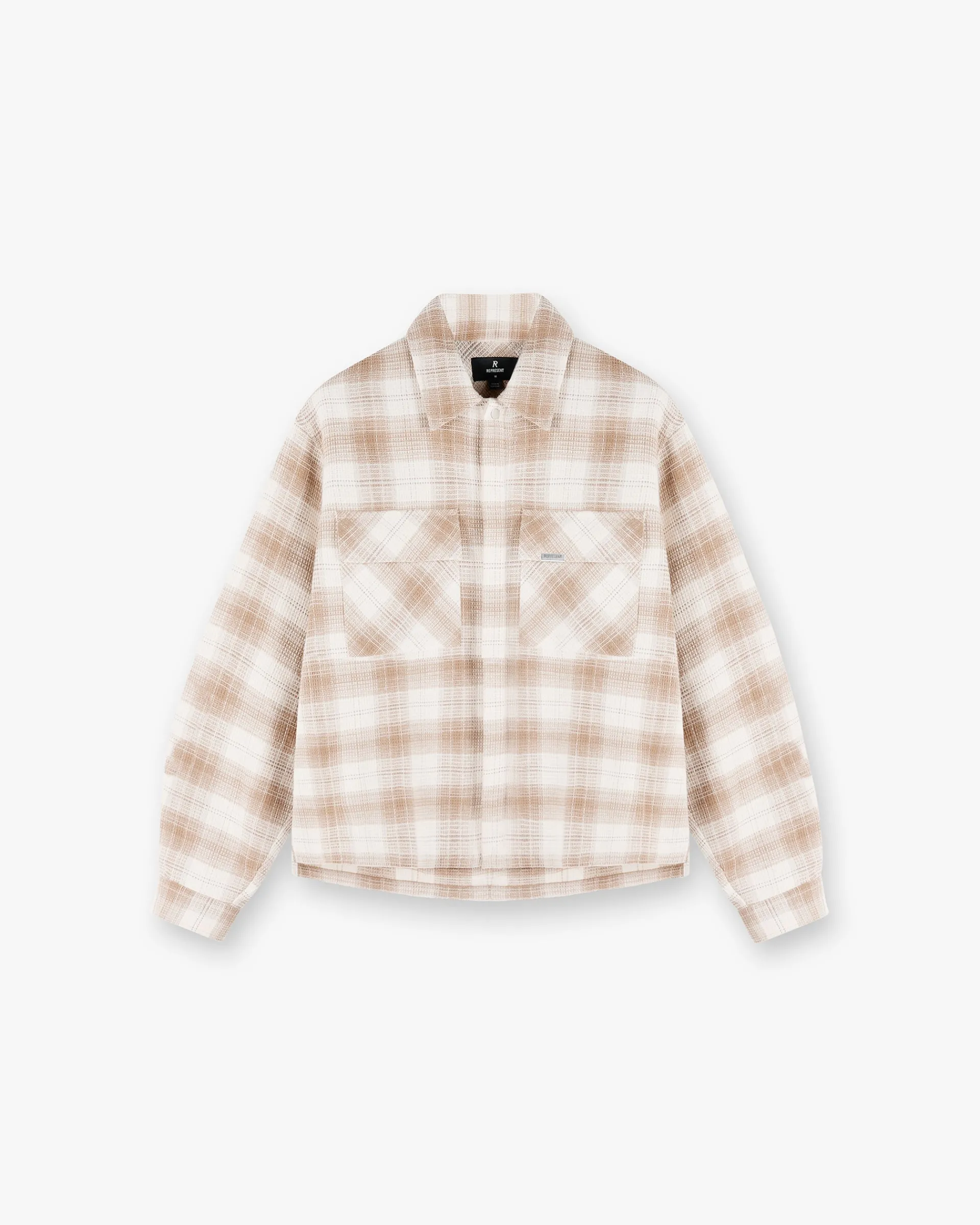 Represent Waffle Flannel Shirt - Mid Brown> Shirts