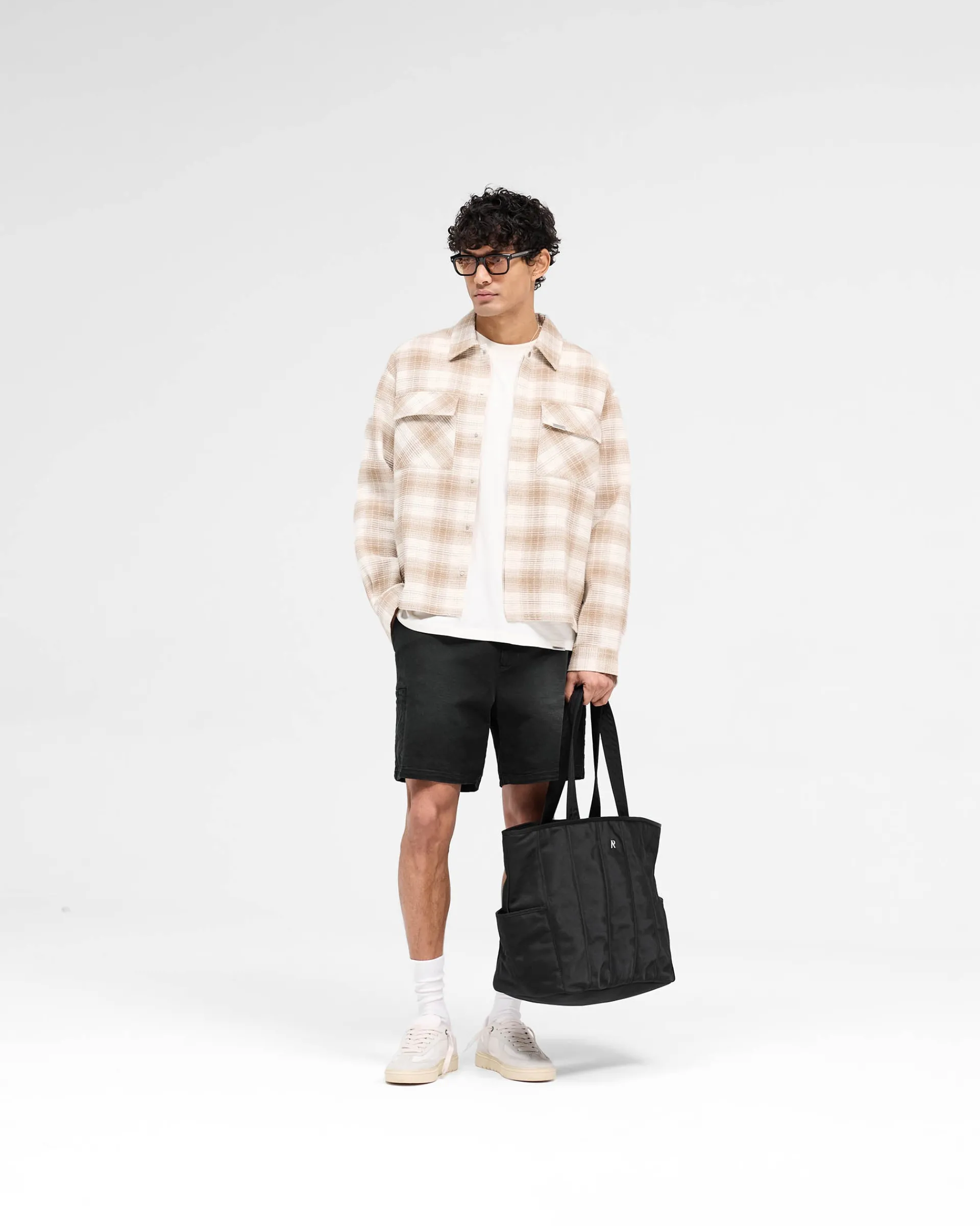 Represent Waffle Flannel Shirt - Mid Brown> Shirts