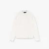Represent Waffle Long Sleeve T-Shirt - Flat White> T-Shirts