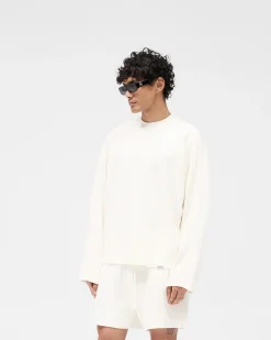 Represent Waffle Long Sleeve T-Shirt - Flat White> T-Shirts