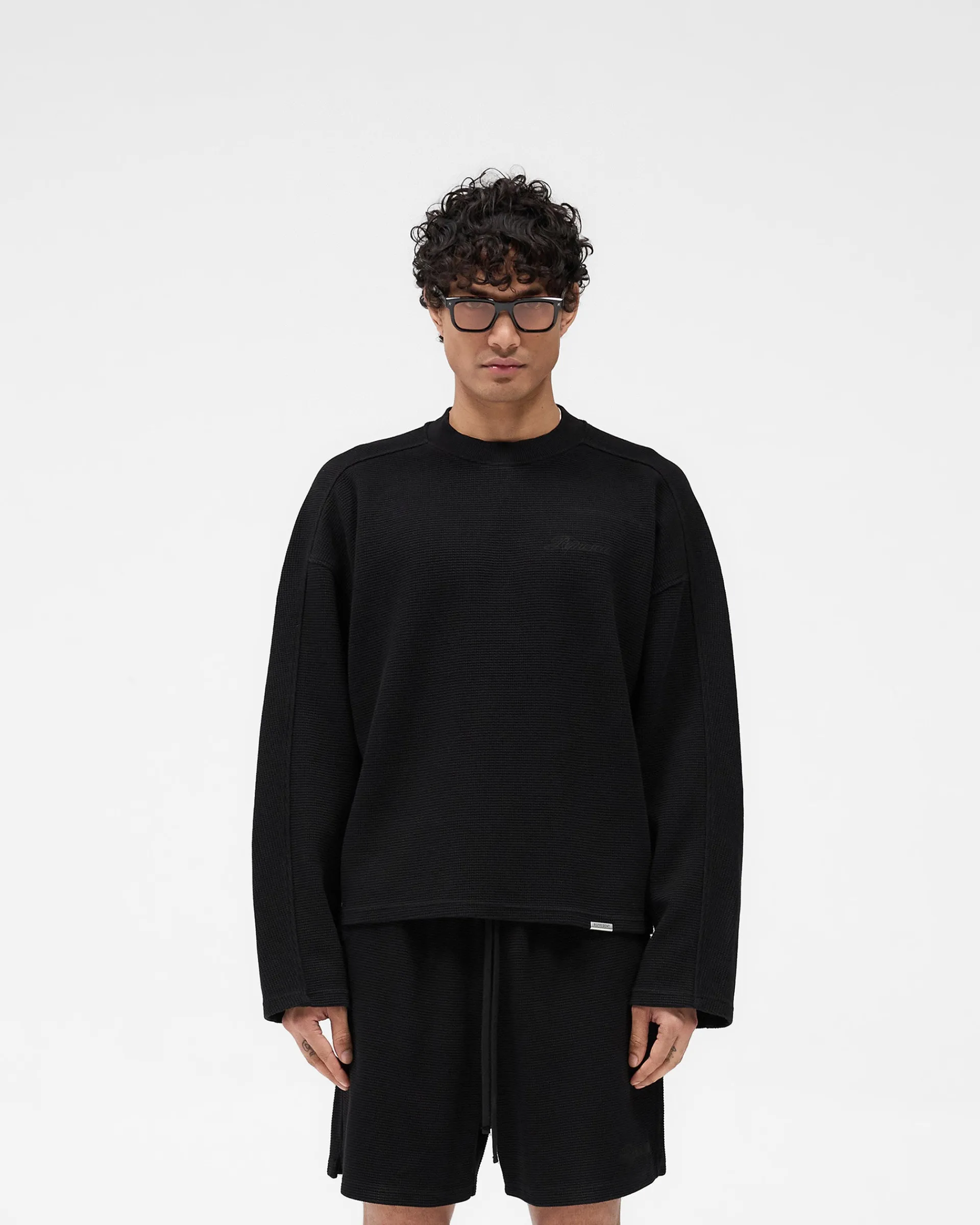 Represent Waffle Long Sleeve T-Shirt -> T-Shirts
