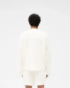 Represent Waffle Long Sleeve T-Shirt - Flat White><noscript><img width=