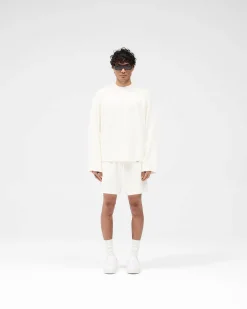 Represent Waffle Long Sleeve T-Shirt - Flat White><noscript><img width=