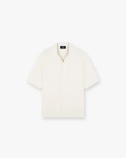 Represent Waffle Shirt - Antique White> Shirts