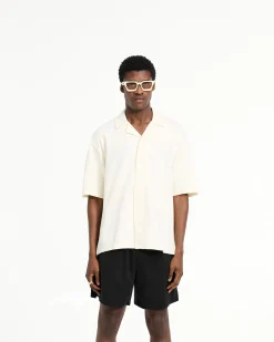 Represent Waffle Shirt - Antique White><noscript><img width=