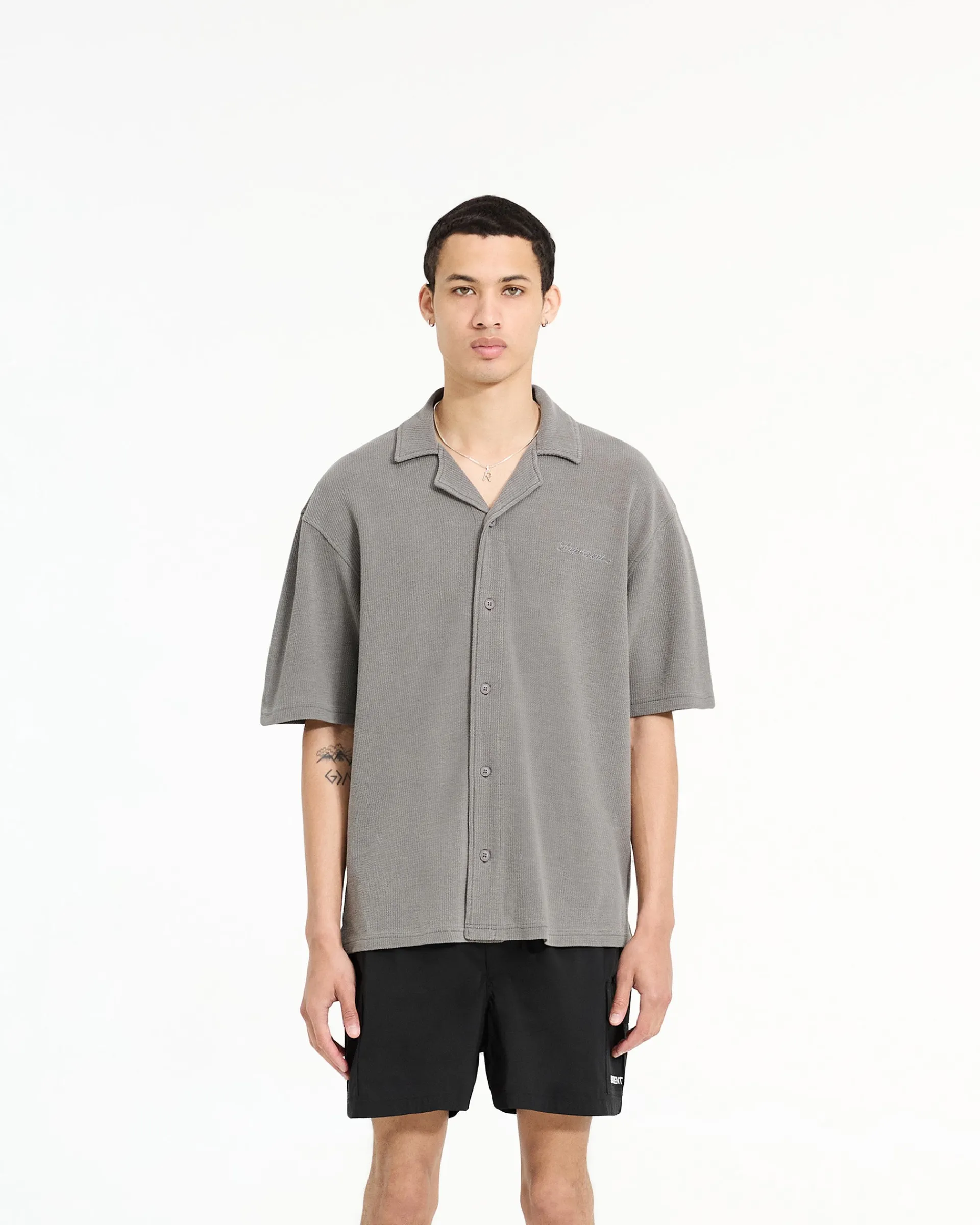 Represent Waffle Shirt - Ultimate Grey> Shirts