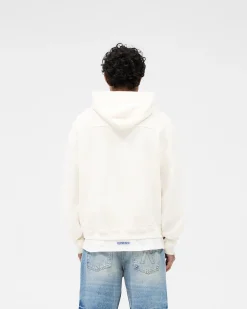 Represent Waffle Zip Through Hoodie - Flat White><noscript><img width=