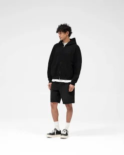 Represent Waffle Zip Through Hoodie - Jet Black><noscript><img width=
