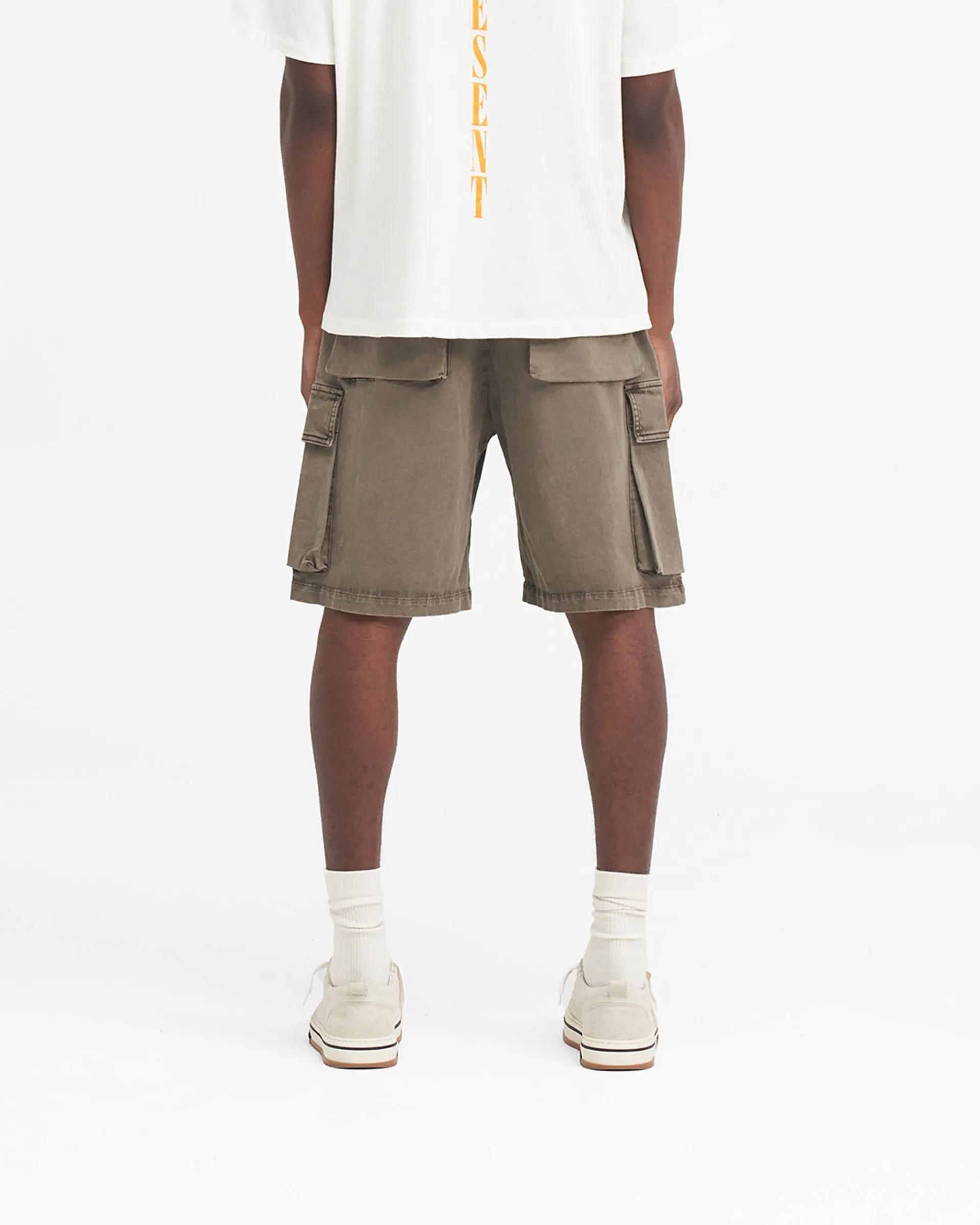 Represent Washed Cargo Short -> Shorts