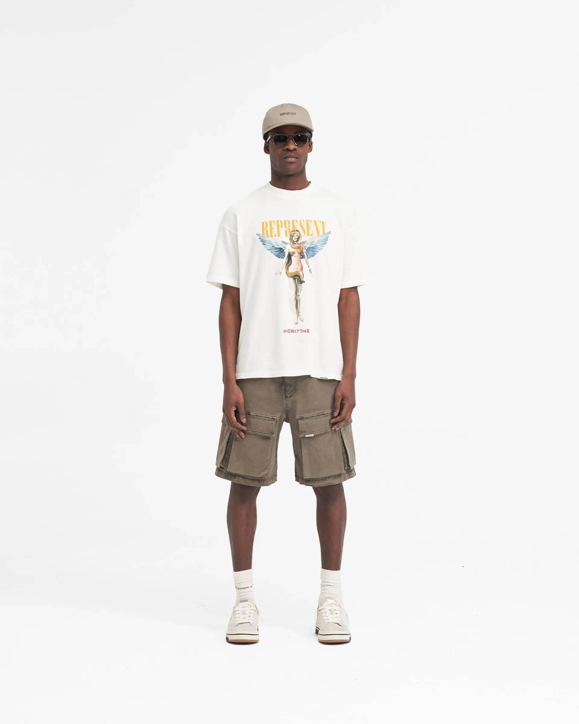 Represent Washed Cargo Short -> Shorts