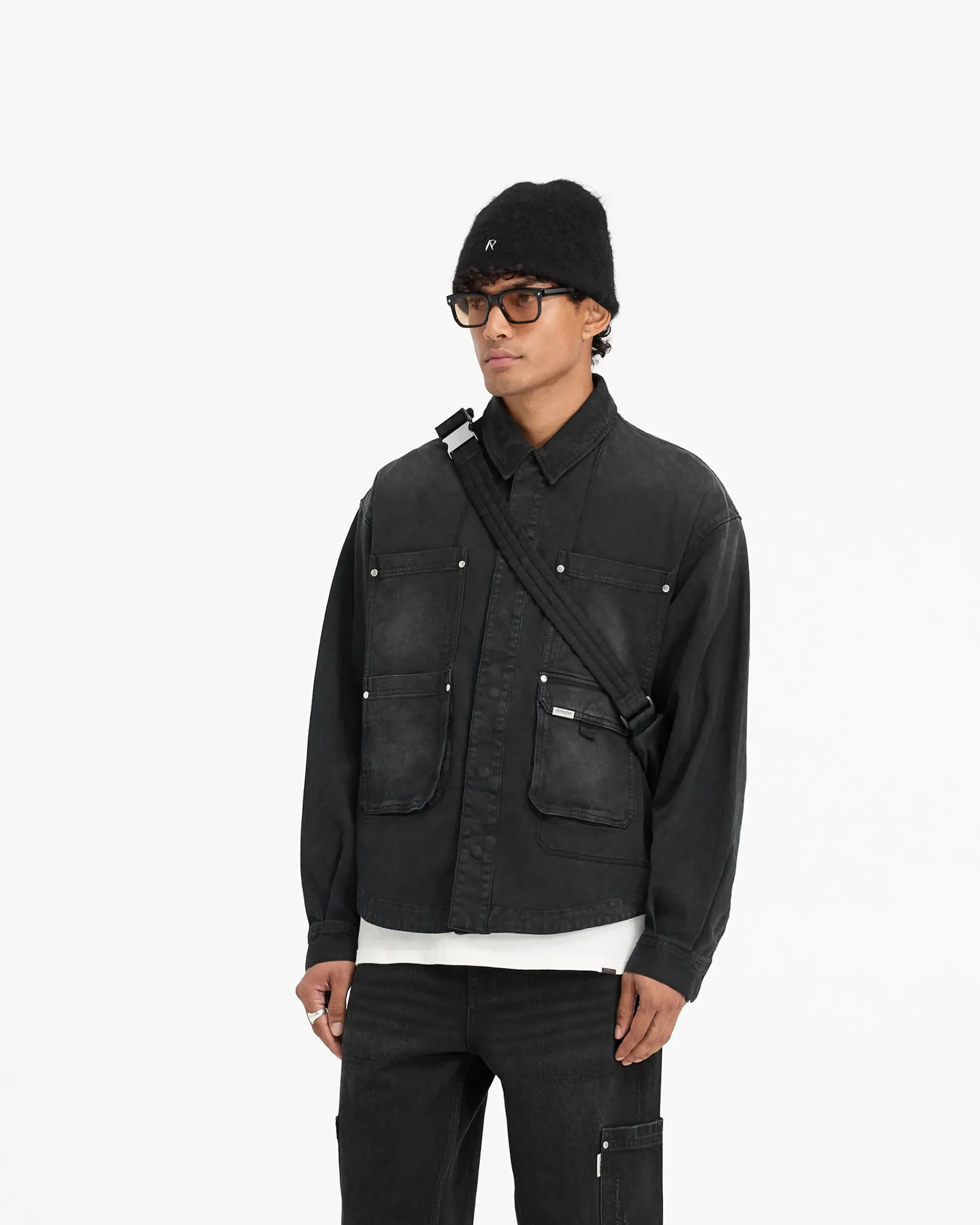 Represent Workshop Shirt - Washed Black> Shirts