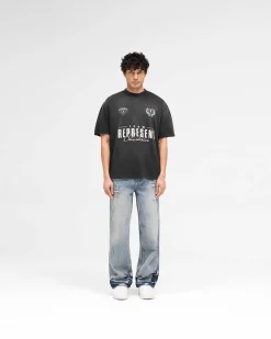 Represent World Championship T-Shirt - Stained Black><noscript><img width=