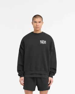 Represent 247 X Everlast Training Camp Boxy Sweater - Off Black><noscript><img width=