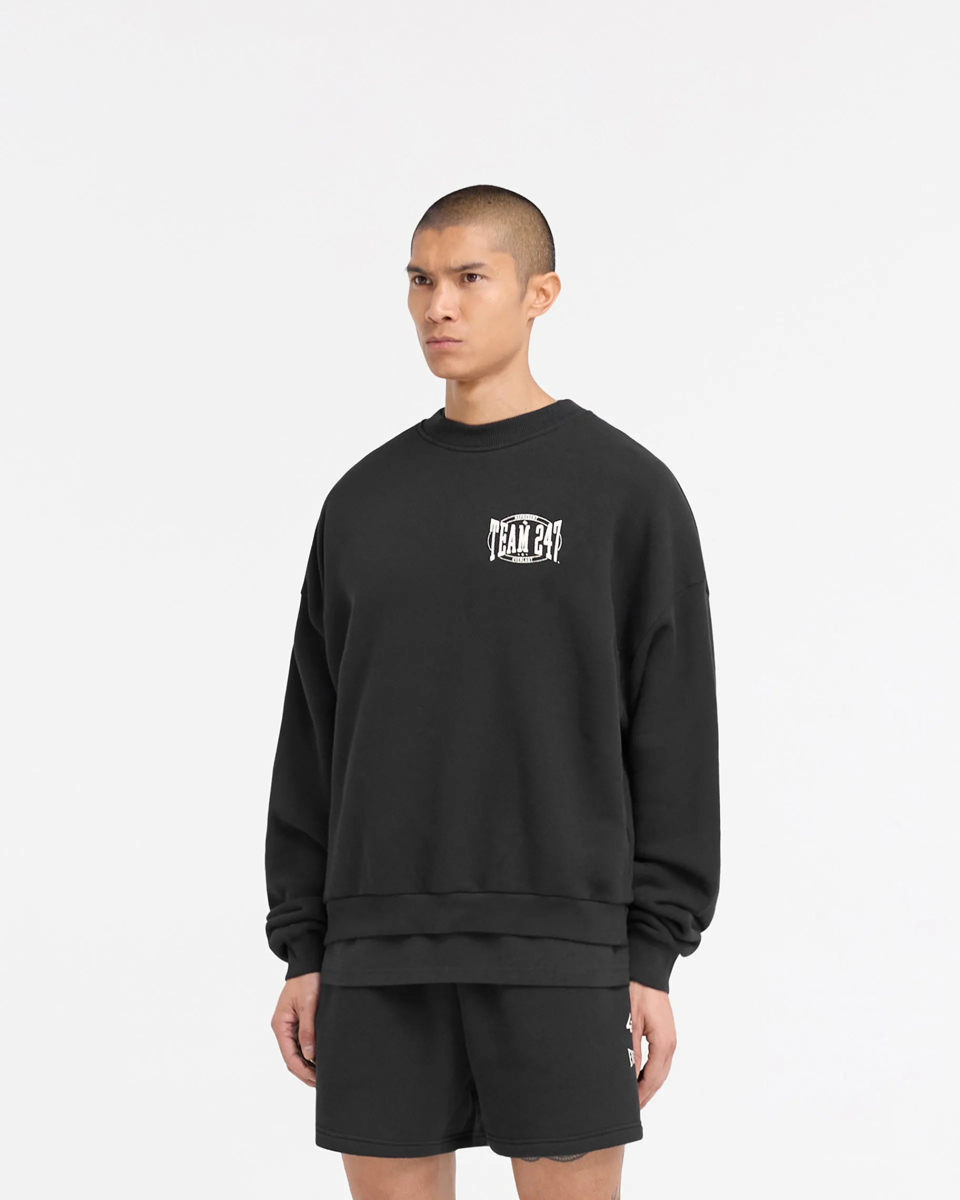 Represent 247 X Everlast Training Camp Boxy Sweater - Off Black> Sweaters