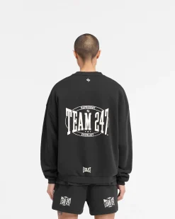 Represent 247 X Everlast Training Camp Boxy Sweater - Off Black><noscript><img width=