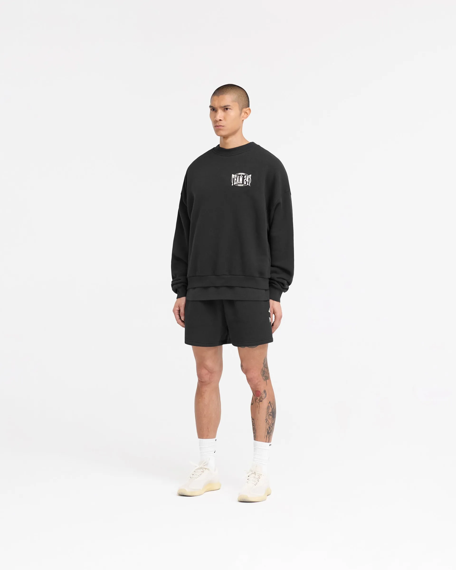 Represent 247 X Everlast Training Camp Boxy Sweater - Off Black> Sweaters