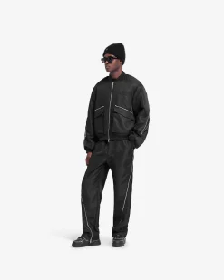 Represent Zip Back Bomber Jacket - Jet Black><noscript><img width=